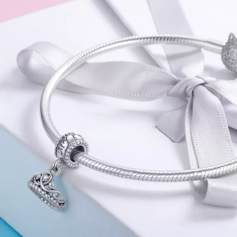 (bild till) Pandora Stil Hängberlock Princess Crown - Scc739 - View 4