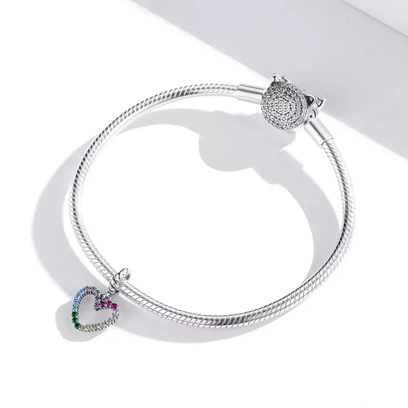 (bild till) Pandora Stil Hängberlock Rainbow Love - Scc1851 - View 3