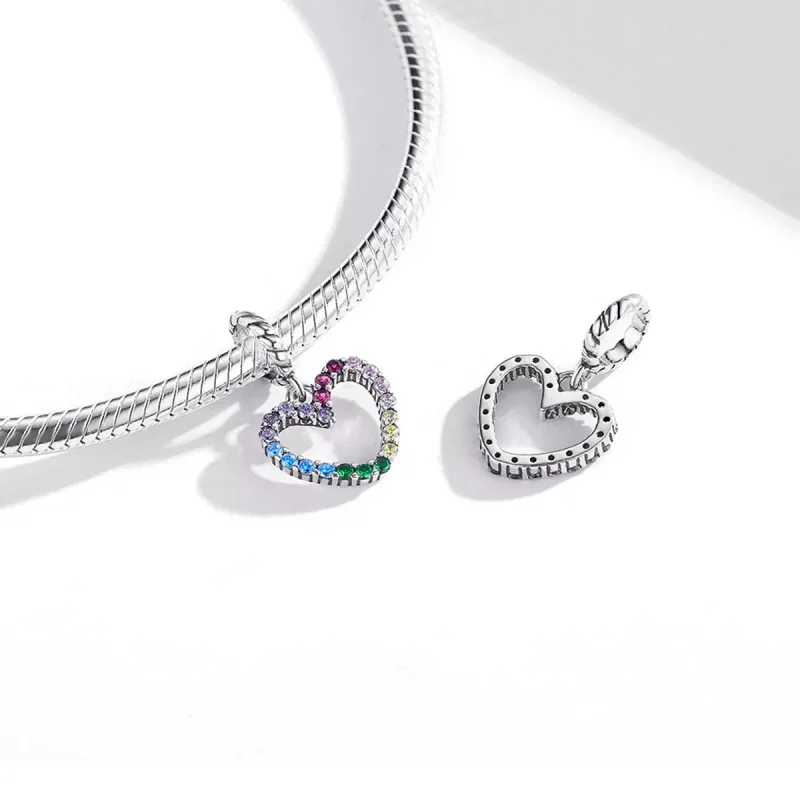 (bild till) Pandora Stil Hängberlock Rainbow Love - Scc1851 - View 4