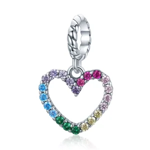 (bild till) Pandora Stil Hängberlock Rainbow Love - Scc1851