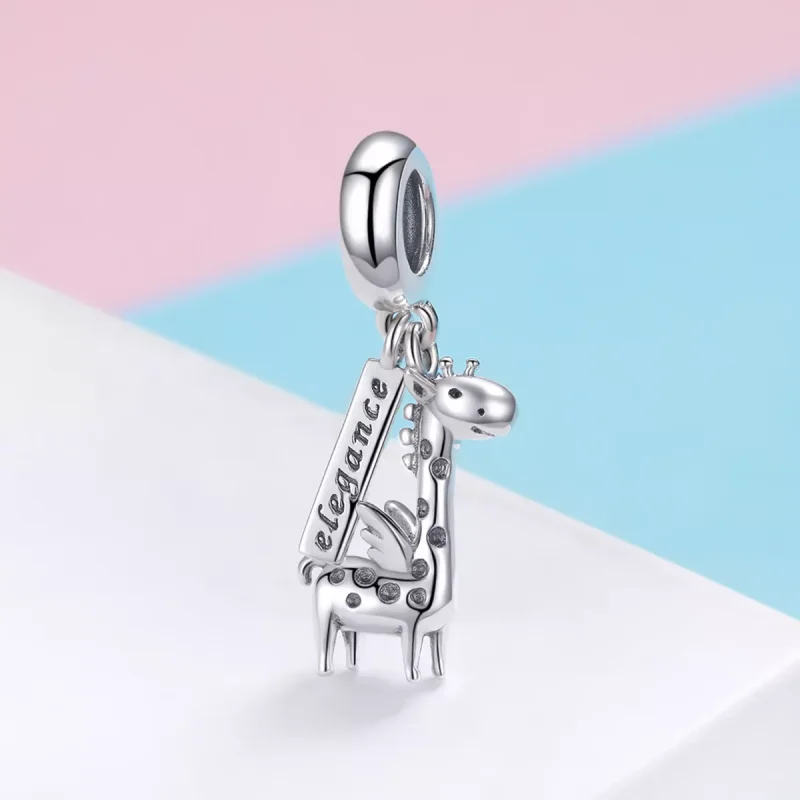 (bild till) Pandora Stil Hängberlock Söt Giraff - Scc976 - View 2