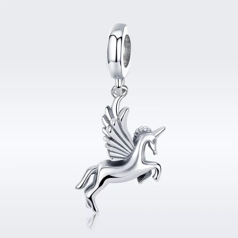 (bild till) Pandora Stil Hängberlock Unicorn Minne - Scc704 - View 3