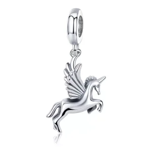 (bild till) Pandora Stil Hängberlock Unicorn Minne - Scc704