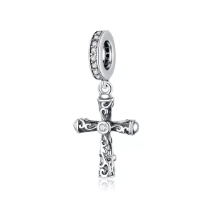 (bild till) Pandora Stil Hängberlock Vintage Cross - Bsc313