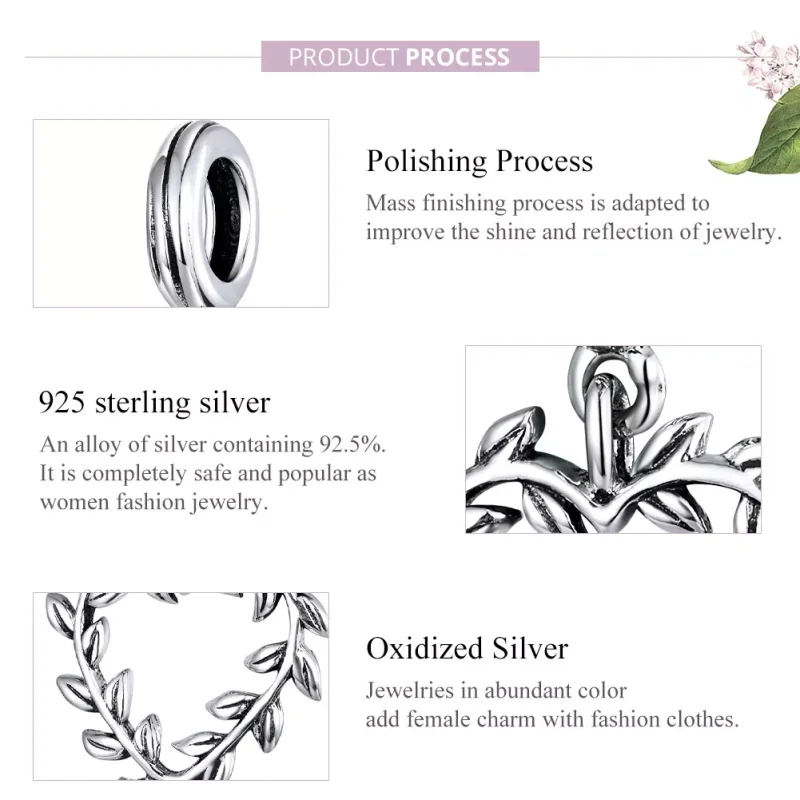 (bild till) Pandora Stil Hängberlock Weave Love - Scc1520 - View 8