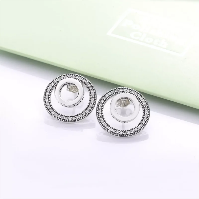 (bild till) Forever PANDORA Signature Örhängen 297446CZ - View 2