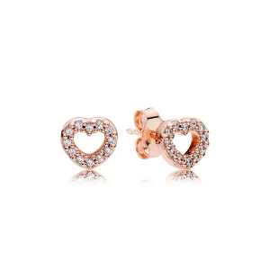 (bild till) PANDORA Captured Hearts Stiftörhängen 280528CZ