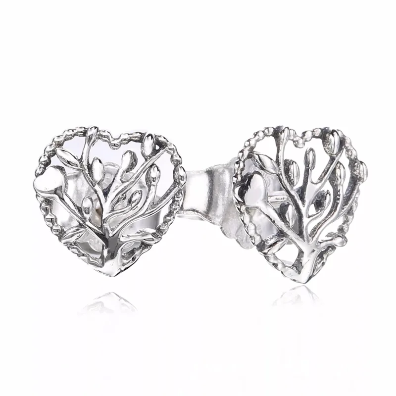 (bild till) PANDORA Flourishing Hearts Stiftörhängen 297085 - View 2