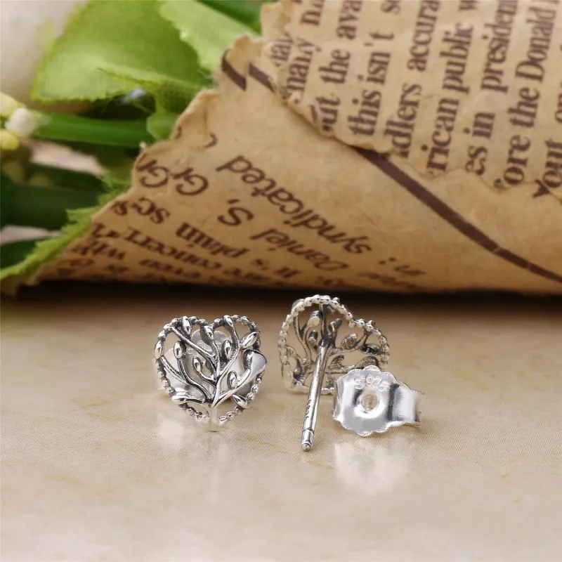 (bild till) PANDORA Flourishing Hearts Stiftörhängen 297085 - View 5