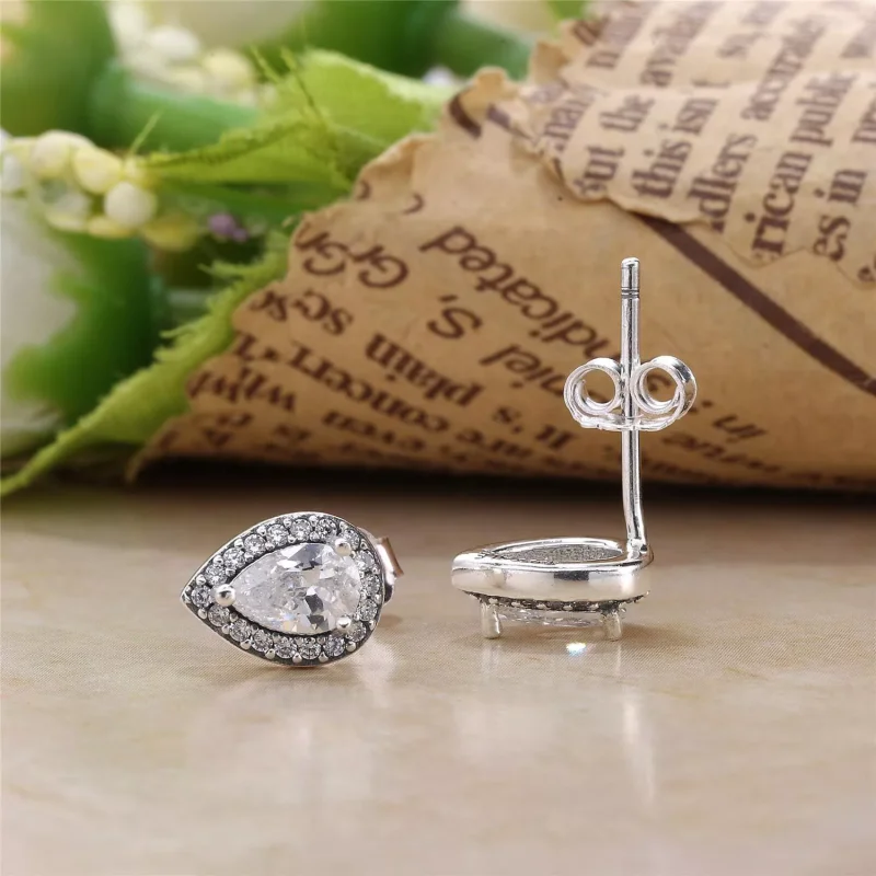 (bild till) PANDORA Radiant Teardrops Stiftörhängen 296252CZ - View 3