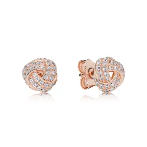 (bild till) PANDORA Sparkling Love Knot Stiftörhängen 280696CZ