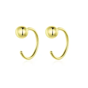 Pandora Stil Creoler Boll 14 Karats Guldpläterad - Sce782-B (bild till) Pandora Stil Creoler Boll 14 Karats Guldpläterad - Sce782-B