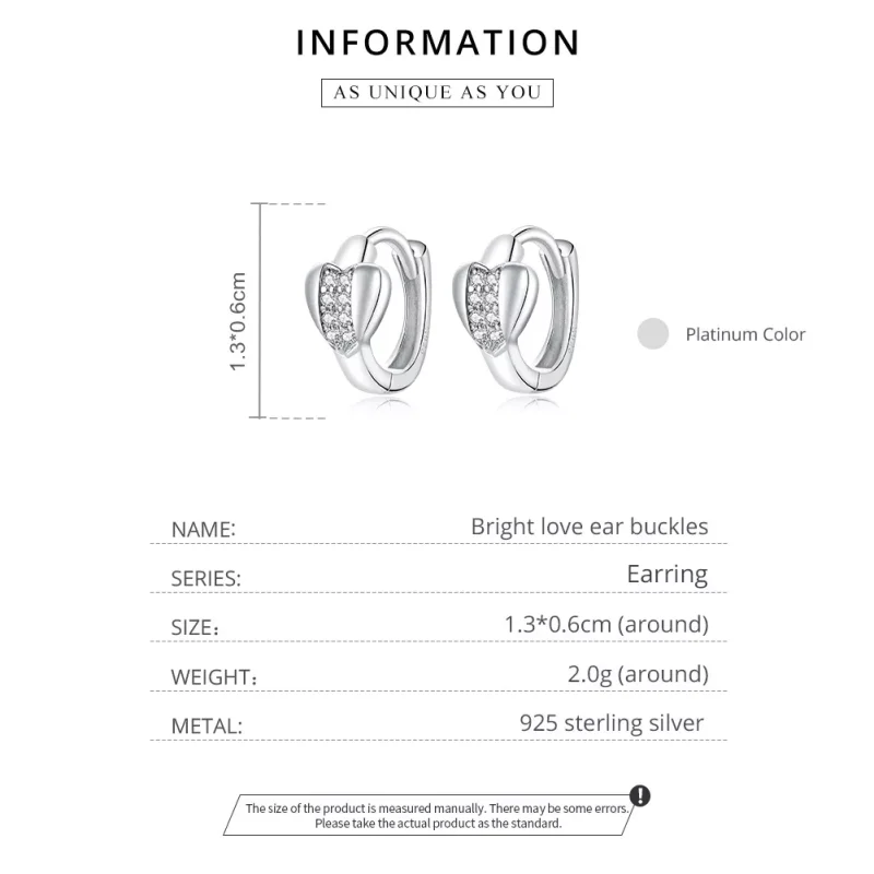 (bild till) Pandora Stil Creoler Bright Love - Sce1109 - View 8