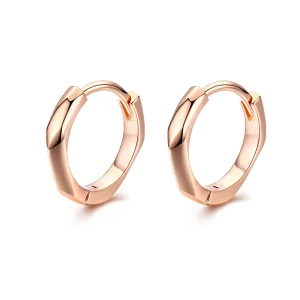 (bild till) Pandora Stil Creoler Enkel 14 Karat Roséguld - Bse119