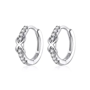 (bild till) Pandora Stil Creoler Infinity Symbol - Sce872