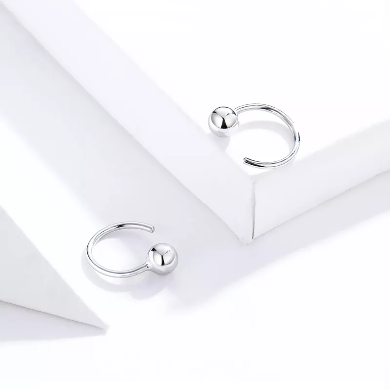 (bild till) Pandora Stil Creoler Liten Boll - Sce782-A - View 2