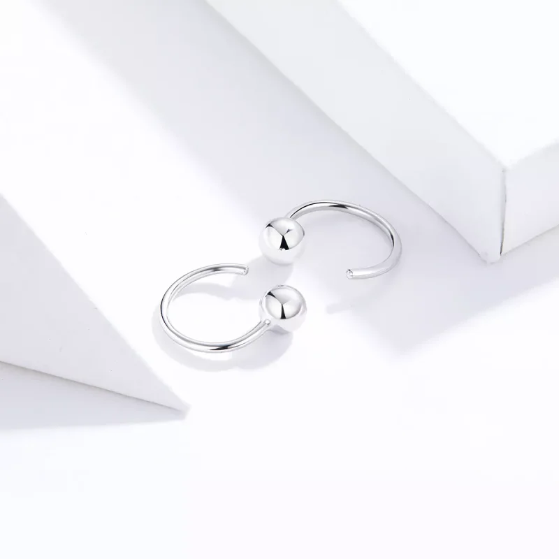 (bild till) Pandora Stil Creoler Liten Boll - Sce782-A - View 3