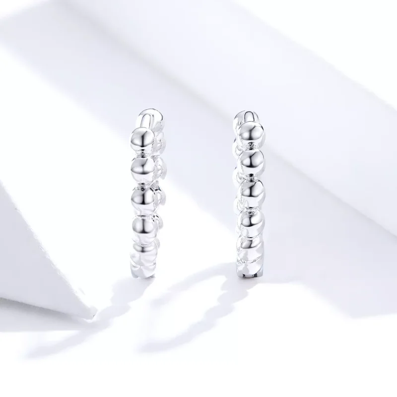 (bild till) Pandora Stil Creoler Liten Boll - Sce807-A - View 2
