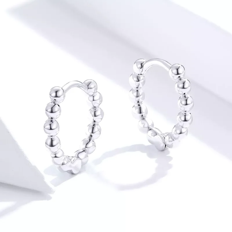 (bild till) Pandora Stil Creoler Liten Boll - Sce807-A - View 4