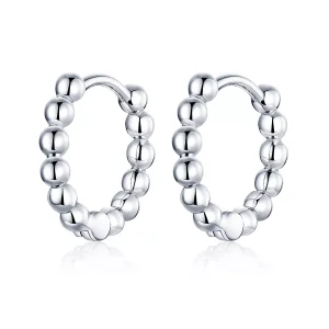 (bild till) Pandora Stil Creoler Liten Boll - Sce807-A