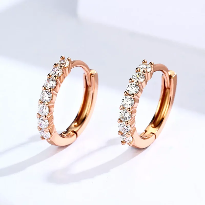 (bild till) Pandora Stil Creoler Nådeförklaring 14 Karat Roséguld - Sce351-C - View 4