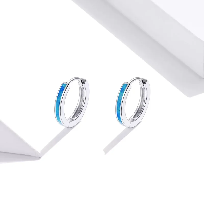 (bild till) Pandora Stil Creoler Opal - Sce992 - View 2