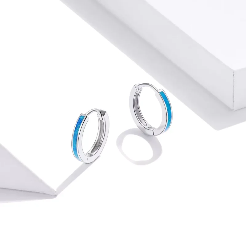 (bild till) Pandora Stil Creoler Opal - Sce992 - View 3