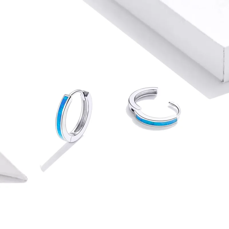 (bild till) Pandora Stil Creoler Opal - Sce992 - View 4