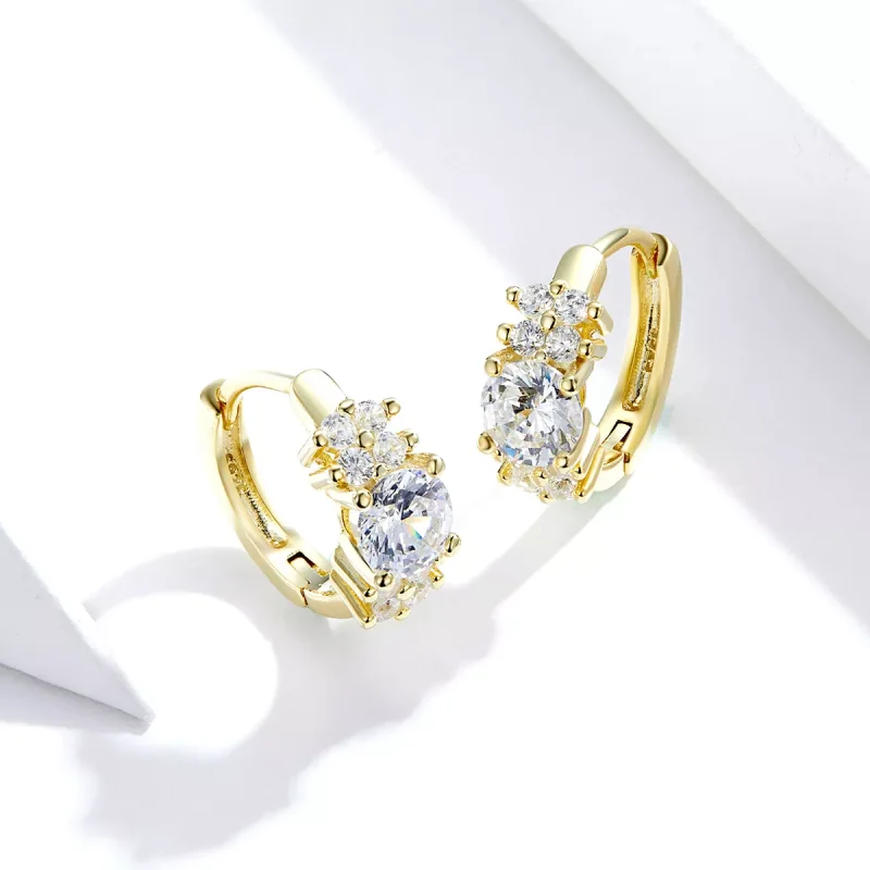 (bild till) Pandora Stil Creoler Romantisk Glans - Sce485-B - View 2