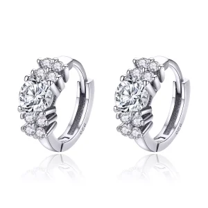 (bild till) Pandora Stil Creoler Romantisk Glans - Sce485