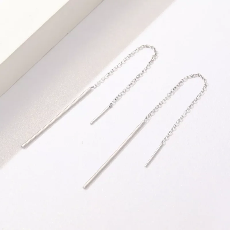 (bild till) Pandora Stil Örhängen Elegant Line - Sce490 - View 4