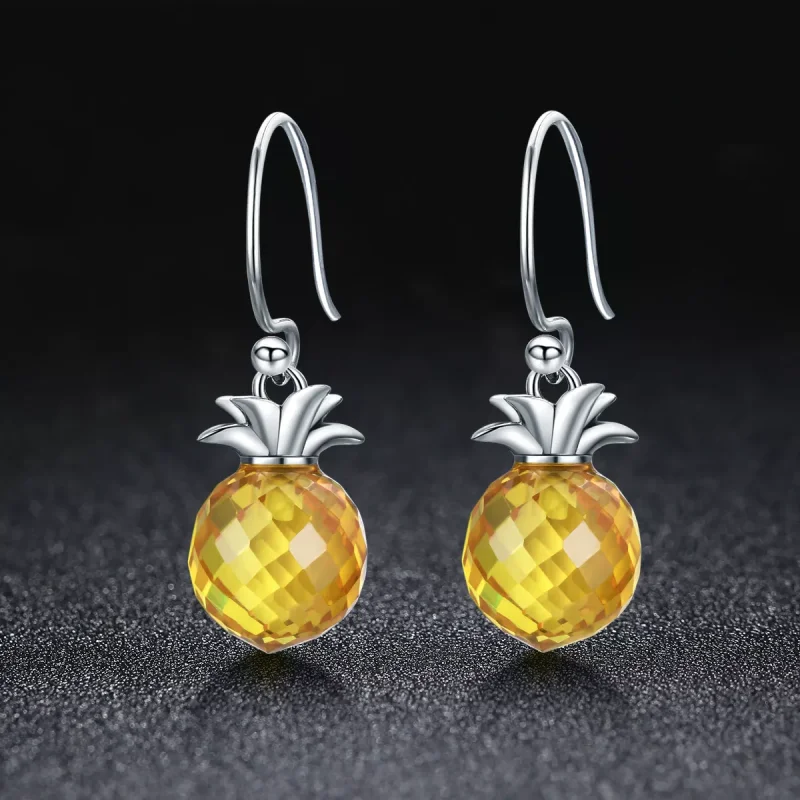 (bild till) Pandora Stil Örhängen Färsk Ananas - Sce265 - View 3