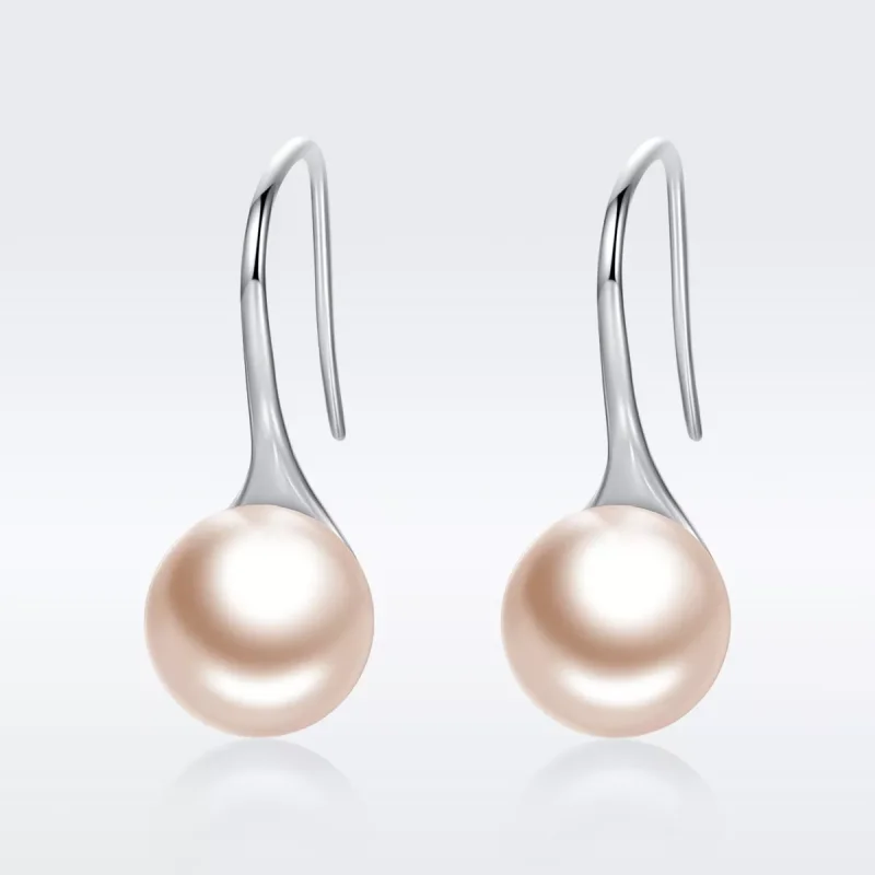 (bild till) Pandora Stil Örhängen Golden Pearl - Sce146 - View 2