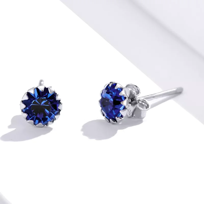 (bild till) Pandora Stil Stiftörhängen Birthstone September - Sce862-9 - View 3