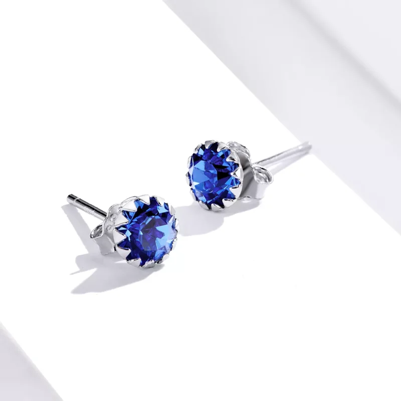 (bild till) Pandora Stil Stiftörhängen Birthstone September - Sce862-9 - View 4