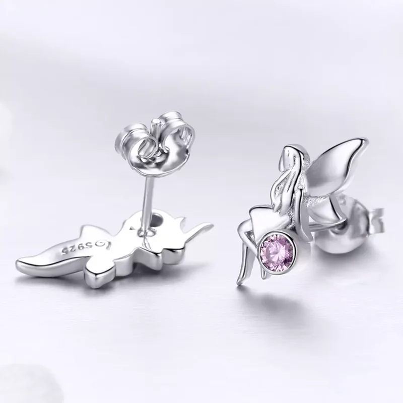 (bild till) Pandora Stil Stiftörhängen Flower Fairy - Sce395 - View 3