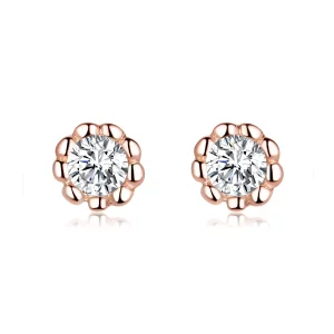 (bild till) Pandora Stil Stiftörhängen Gentle Shine 14 Karat Roséguld - Bse219