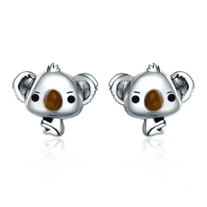 Pandora Stil Stiftörhängen Söt Koala - Sce381 (bild till) Pandora Stil Stiftörhängen Söt Koala - Sce381