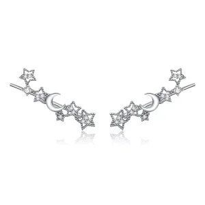 (bild till) Pandora Stil Stiftörhängen Stars And Moon - Sce926