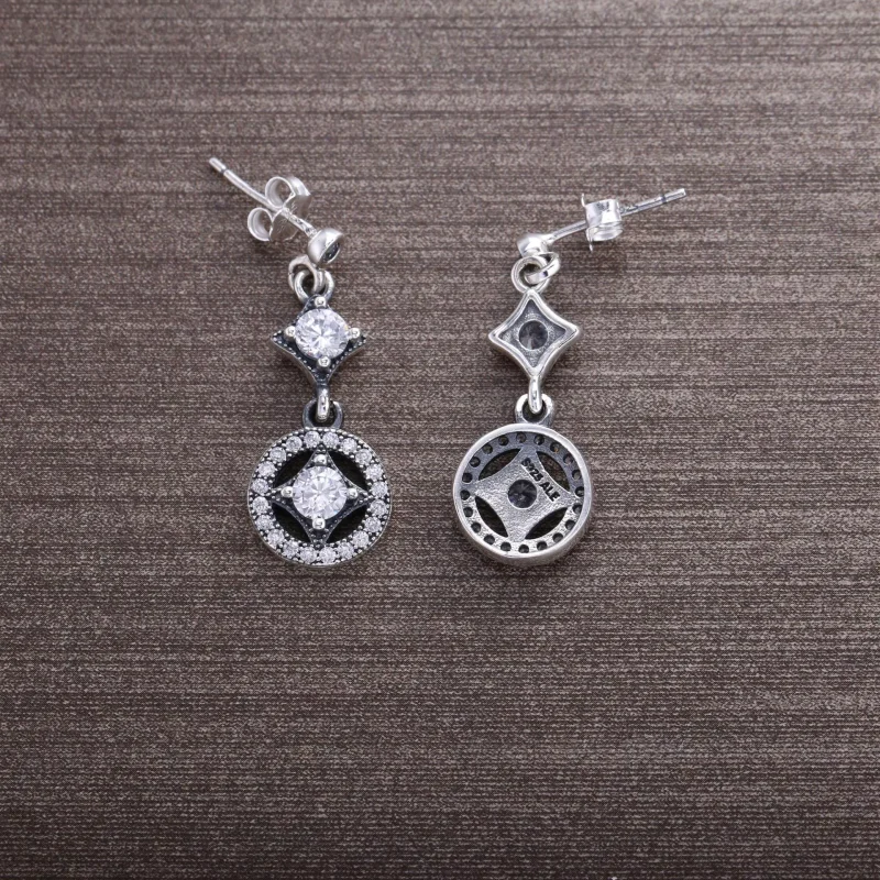 (bild till) PANDORA Vintage Allure Hängande örhängen 290722CZ - View 3