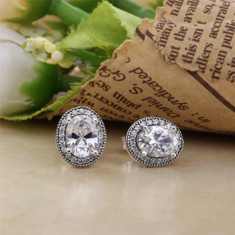 (bild till) PANDORA Vintage Elegance Stiftörhängen 296247CZ - View 2