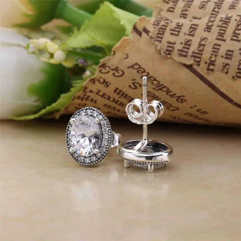 (bild till) PANDORA Vintage Elegance Stiftörhängen 296247CZ - View 4