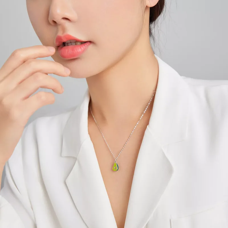 (bild till) Pandora Stil Halsband Avokado - Scn439 - View 7