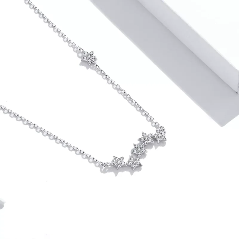 (bild till) Pandora Stil Halsband Blinkande Stjärnor - Scn419 - View 3