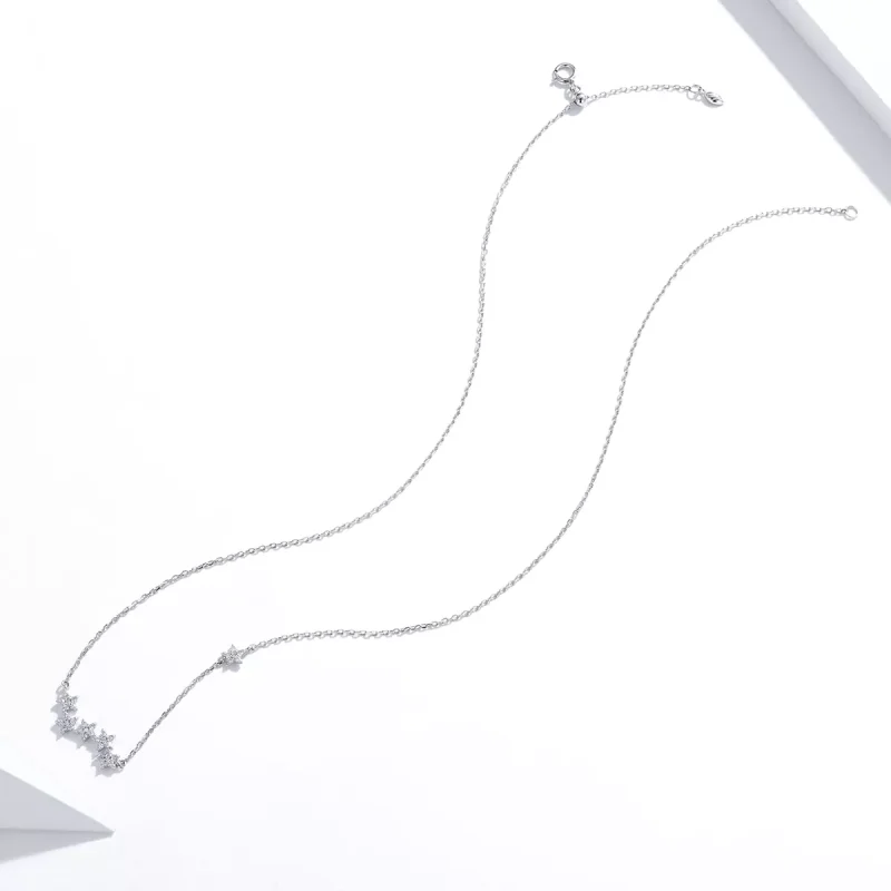 (bild till) Pandora Stil Halsband Blinkande Stjärnor - Scn419 - View 4