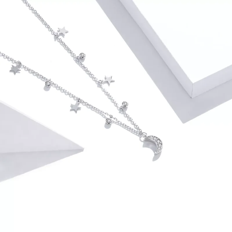 (bild till) Pandora Stil Halsband Dream Star Moon - Scn420 - View 2