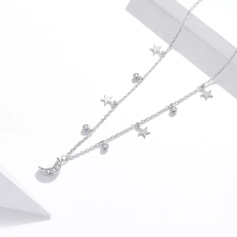 (bild till) Pandora Stil Halsband Dream Star Moon - Scn420 - View 3