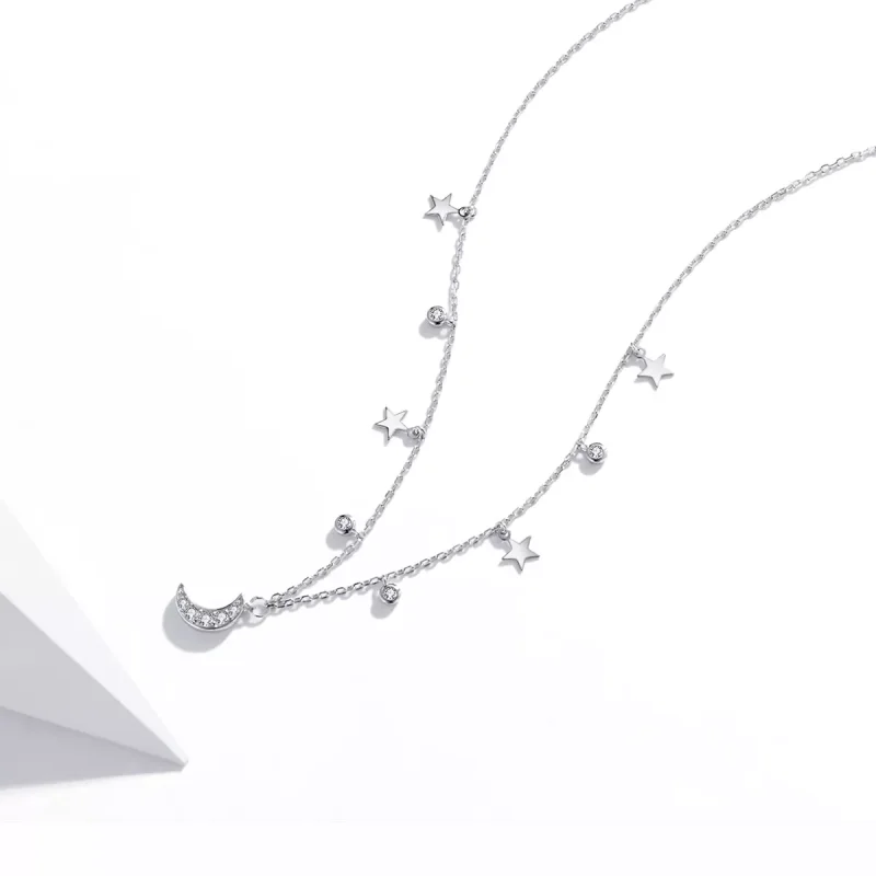 (bild till) Pandora Stil Halsband Dream Star Moon - Scn420 - View 4