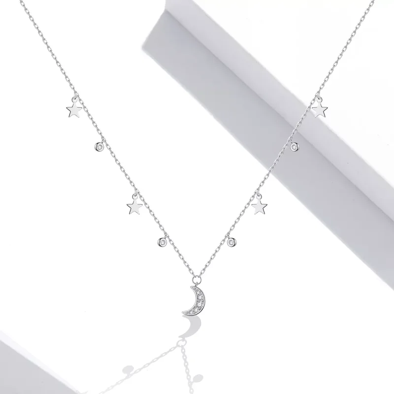 (bild till) Pandora Stil Halsband Dream Star Moon - Scn420 - View 5