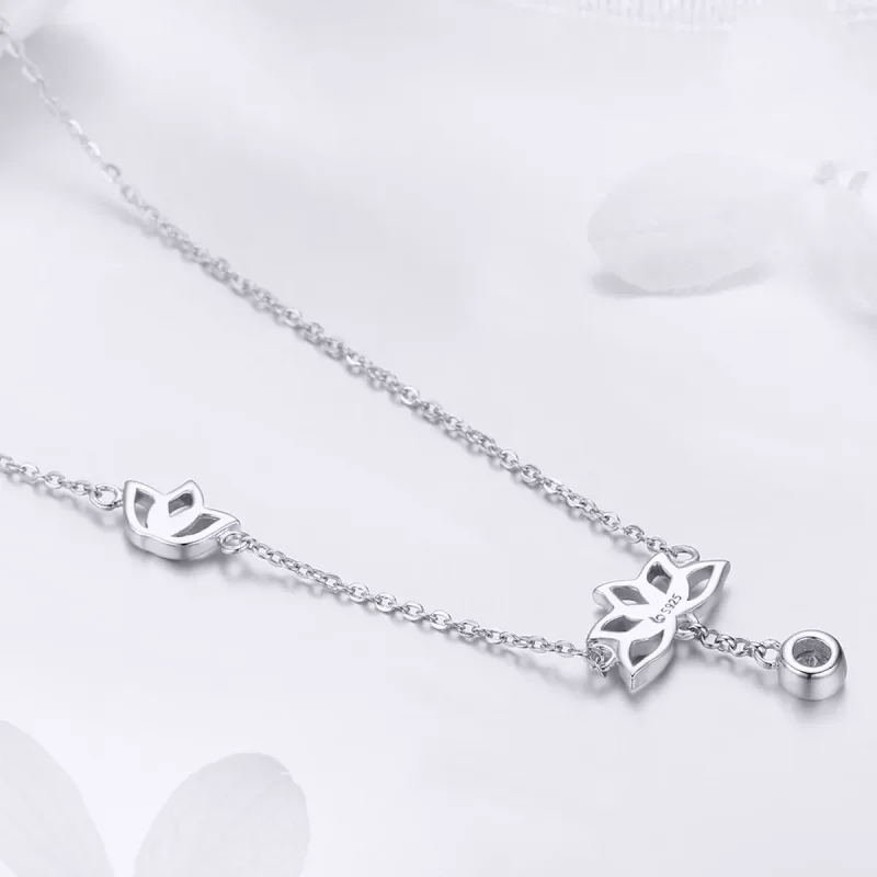 (bild till) Pandora Stil Halsband Färsk Lotus - Bsn012 - View 2